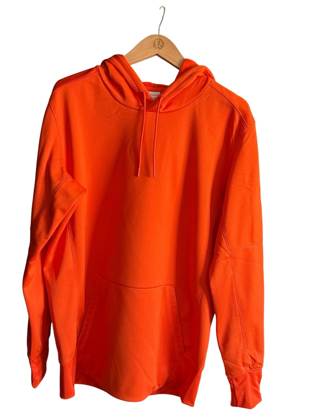 Nike Men's Bright Orange Hooded Sweatshirt